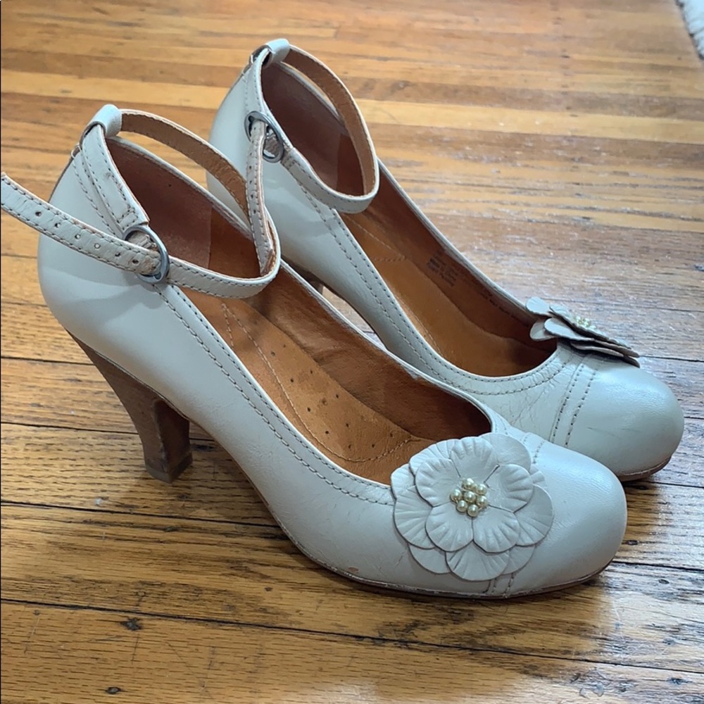 Clark’s brand Naya wedding heels, custom